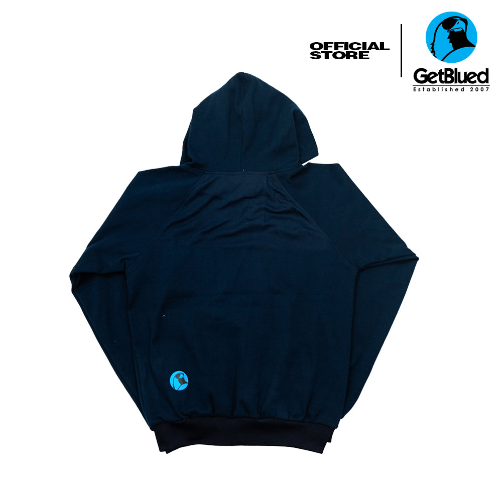 Ateneo Stitched Hoodie Navy Blue