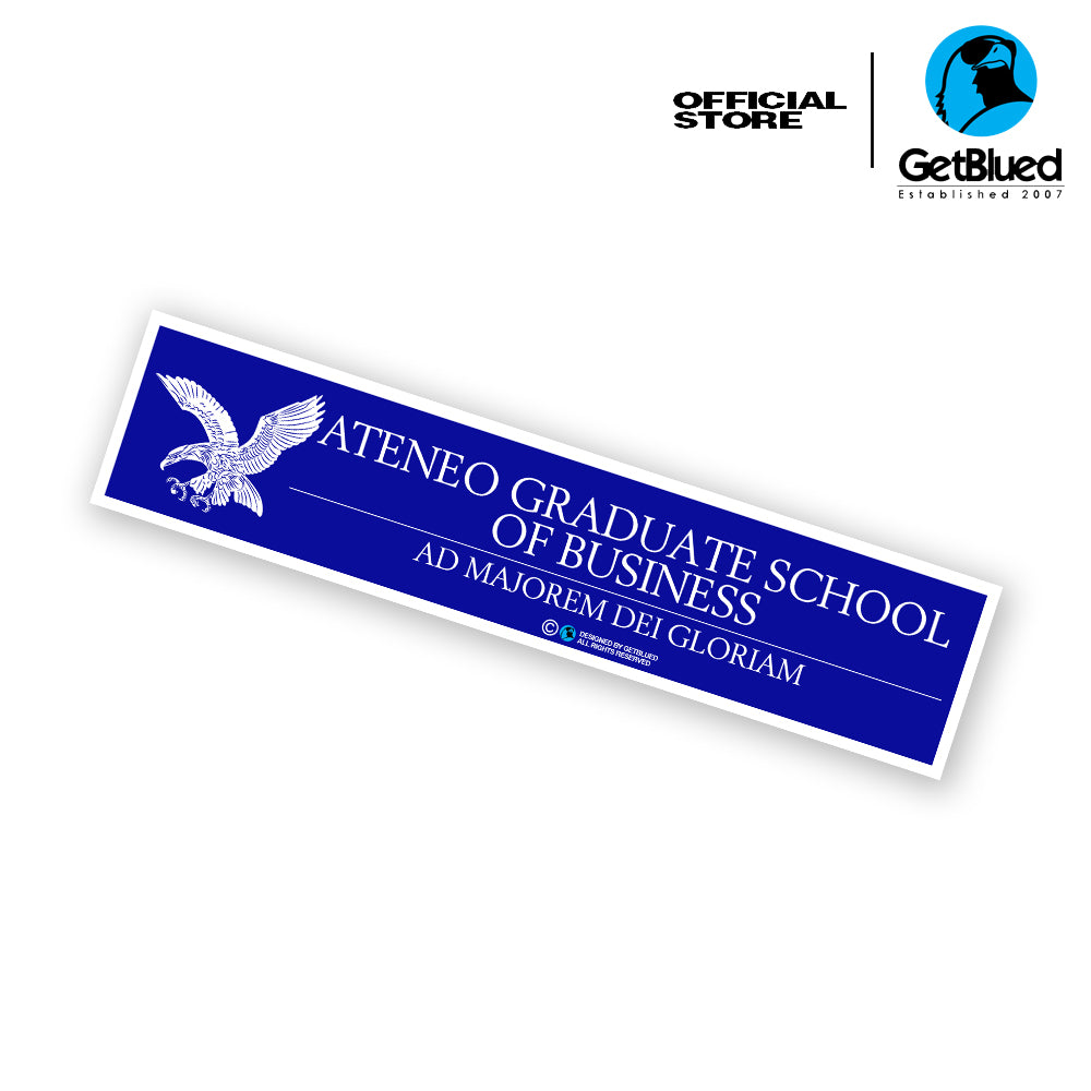 Ateneo Graduate School of Business AMDG Sticker Long