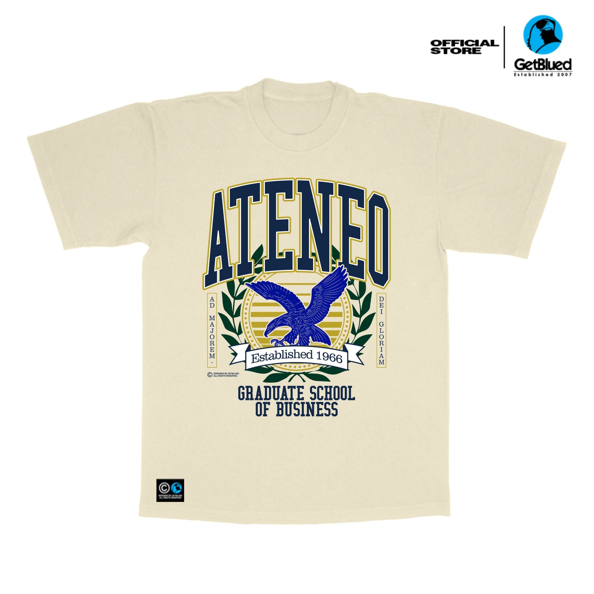 Getblued | Ateneo Est 1966 AGSB T-Shirt Cream