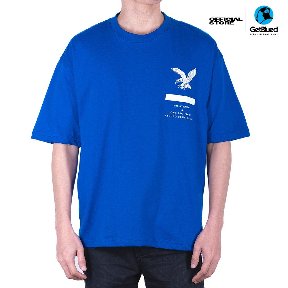 Go Ateneo OBF Ateneo Blue Eagles White Oversized Box Tee