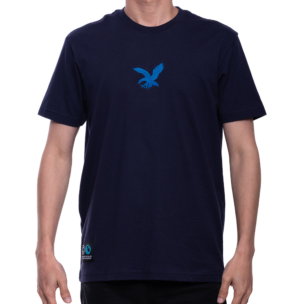 Eagle Icon Embroidery Navy Blue T-Shirt