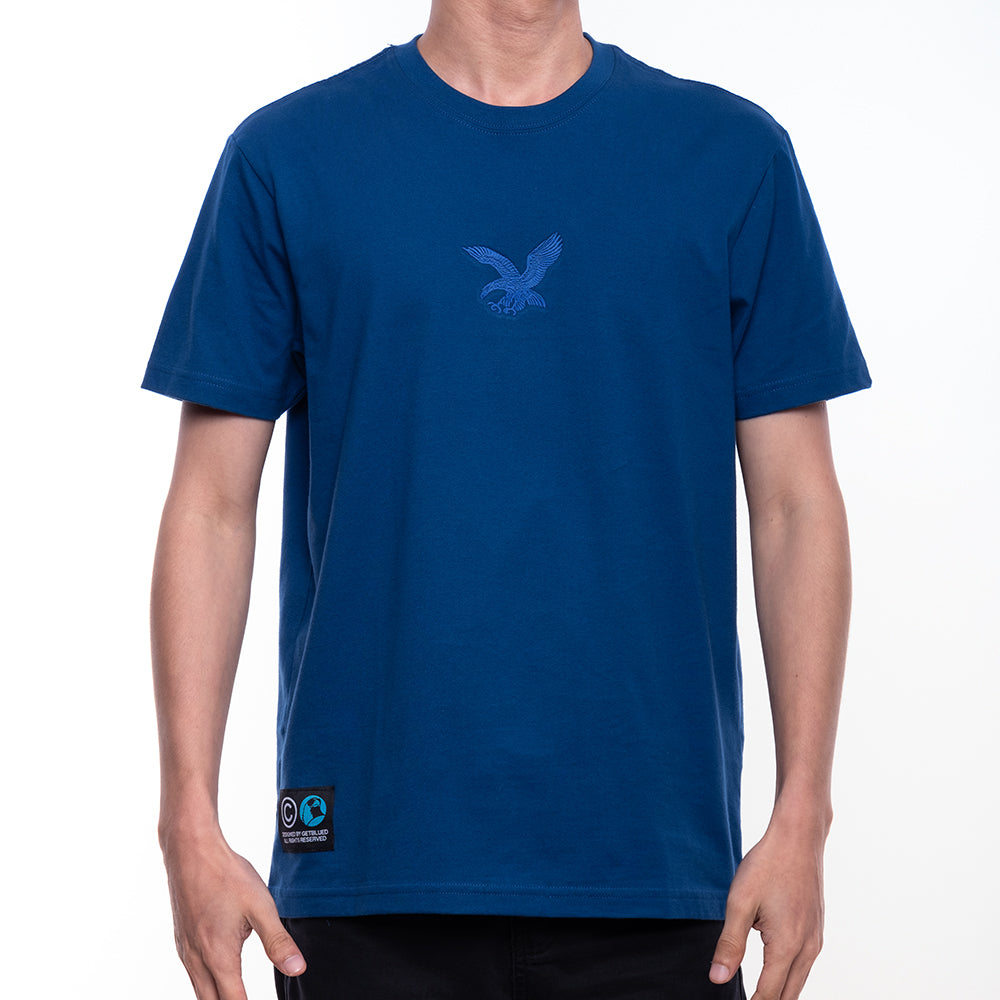 Eagle Icon Embroidery Royal Blue T-Shirt