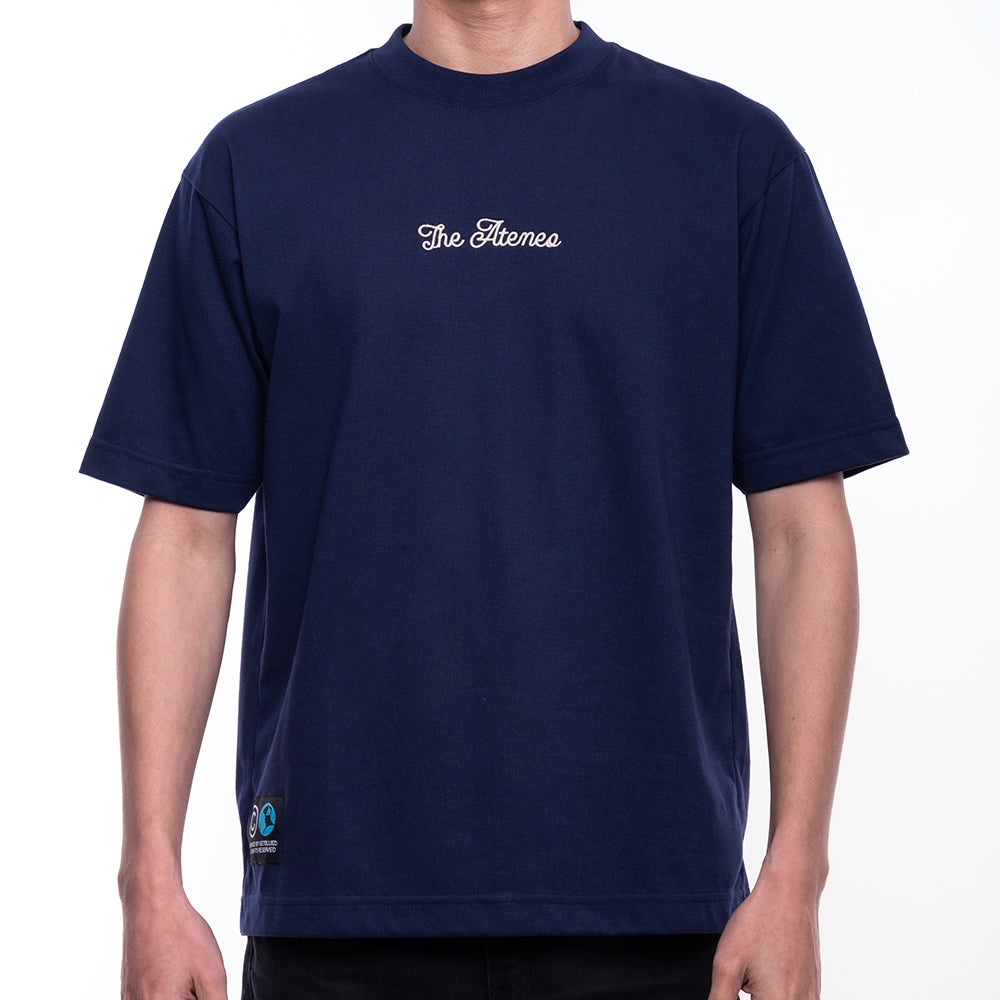 The Ateneo Embroidery Navy Blue Box Tee